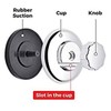 iPEGTOP Rotate Lock Vacuum Suction Cup for Bath Shelf Shower