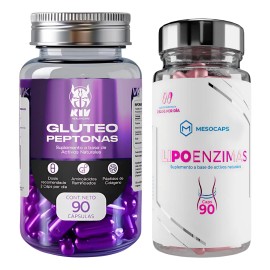 Suplemento Quemador Reductivo Lipoenzimas + Glúteo Peptonas