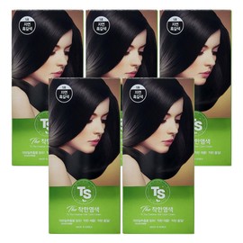 TS 착한 염색 120g 5호 자연흑갈색 5개 S1 TS Kind Dye 120g #5 Natural Black Brown 5 Pieces S1