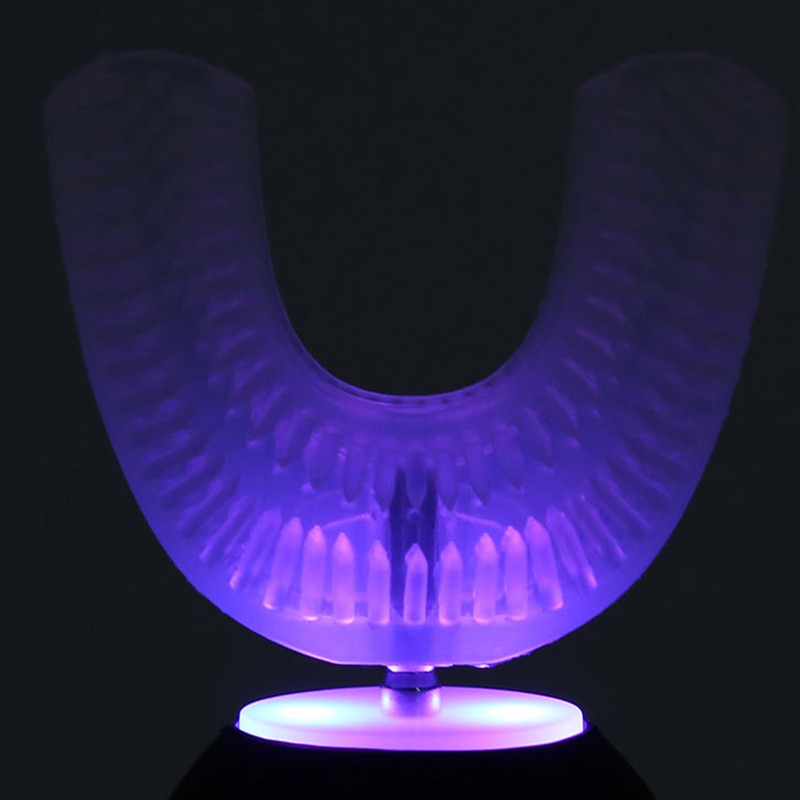 Child Automatic Toothbrush UShape Rechargeable Cartoon 3 Gears Kid Oral