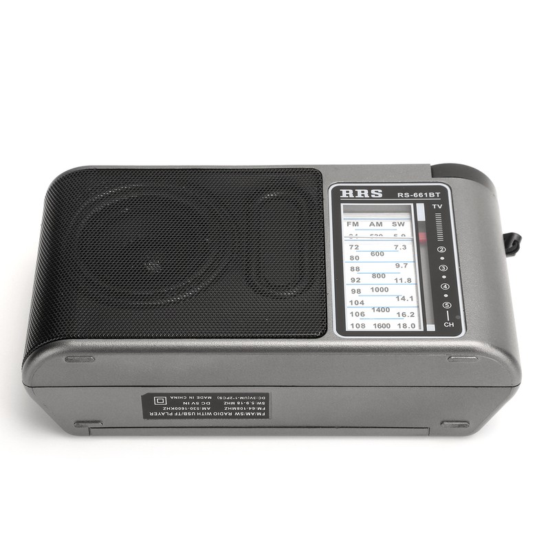Bluetooth 4.0 Radio Receiver Portable MultiBand Manual Setting with Telescopic