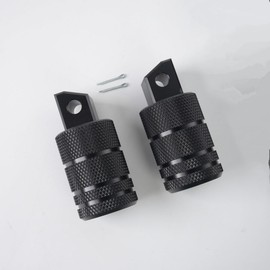 Motorcycle Aluminum Foot Pegs, For 250/500/1100, Black, Non Slip, For MC49, PC60, SC83 Front and Rear (Reville 250cc 500cc Front)