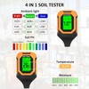 4-in-1 Soil Moisture Meter Digital PH Meter/Soil Moisture/Plant Temperature/Sunlight Intensity,