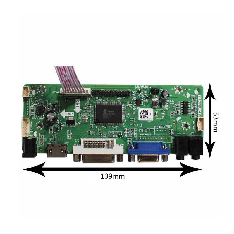 HDMI+VGA+DVI+Audio Input LCD Controller Board For LP140WH1 LP156WH2 11.6'' 14"