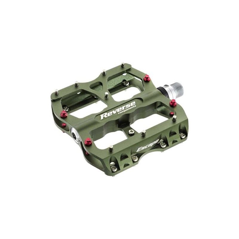 Reverse Pedal Escape Flat Bicycle Pedal Olive Green
