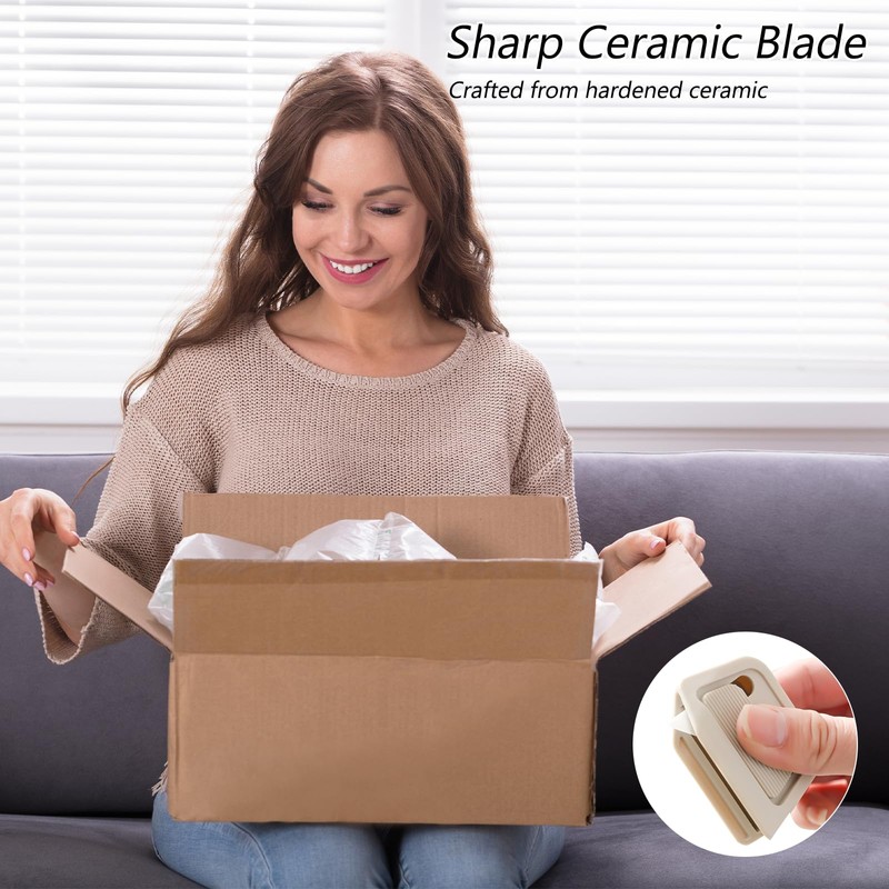 2Pack Creative Magnetic Box Cutter –Cardboard Cutting Tool, Retractable Envelope