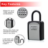 ABRA FOX Key Lock Box, Combination Lock box with Code