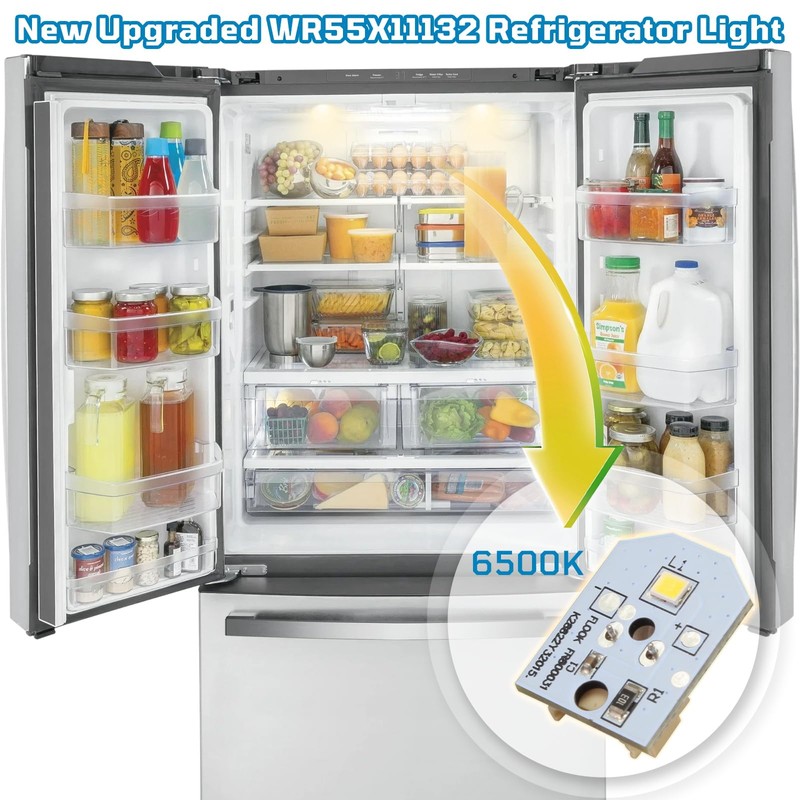 New Upgraded WR55X11132 WR55X25754 LED Light for GE Refrigerator Replace