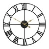 Large Modern Metal Wall Clocks Rustic Round Nearly Silent Little