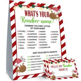 Christmas Gifts for Children-Christmas Party Decorations-Christmas Decorations-Christmas Party Games-What is Your Reindeer Name?