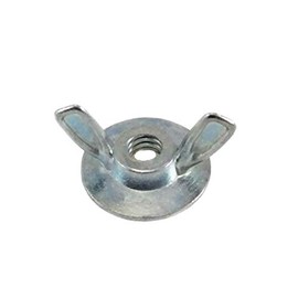 24 Pack Wing Nuts 1/4-20 - Zinc Plated Steel Forged Washer Base Wing Nut, 1/4-20-inch Butterfly Wing Nut Butterfly Wing Nuts Wingnuts 1/4-20 Metal Wing Nut with Washer Base