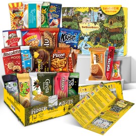 Maxi International Snack Box | Premium Exotic Foreign Snacks and Candies | Unique Gift Around the World for Friends and Family | 21 Full-Size Snacks