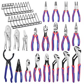 WORKPRO WORKPRO Pliers Set, 20-Piece Full Assortment of Pliers with 2-pack Pliers Organizer Rack, Great Fits for Tool Box Drawer or Tool Chest, Ideal as Holiday, Fathers' Day and Christmas Gift