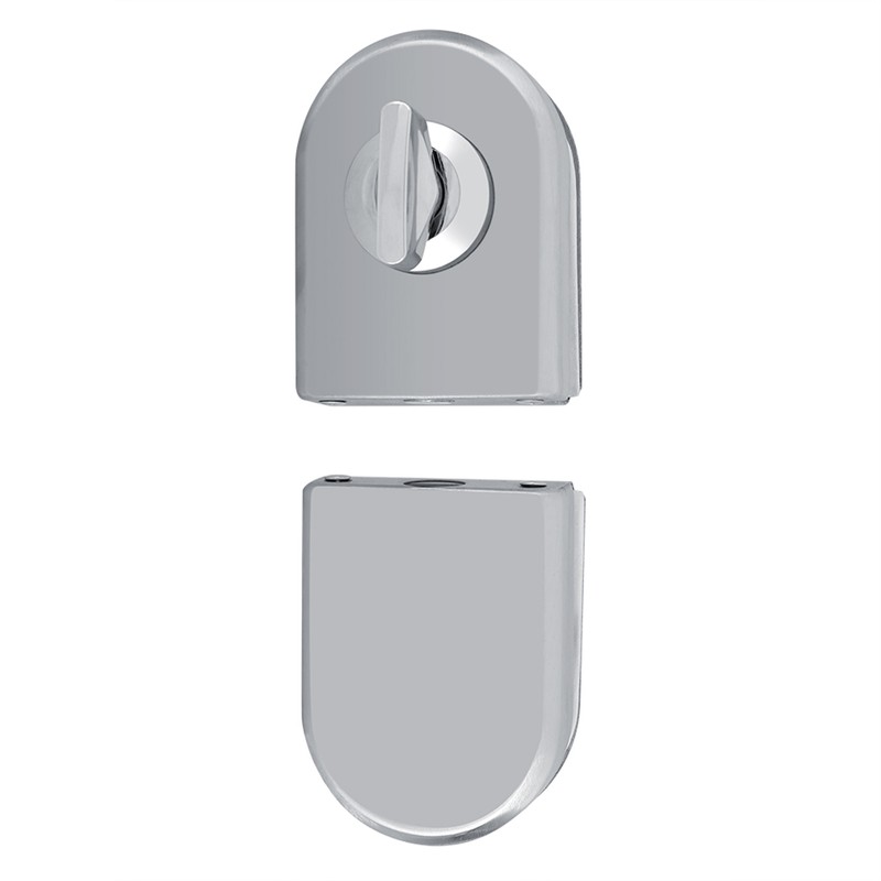 Stainless Steel 10~12mm Glass Door Lock Rotary Knob Open/Close Home