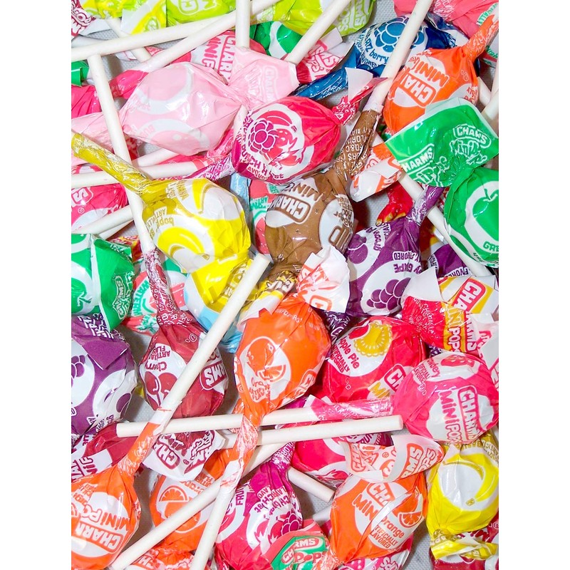 Charms Minipops 18 Assorted Flavor Candy Lollipop Suckers, 75 Count