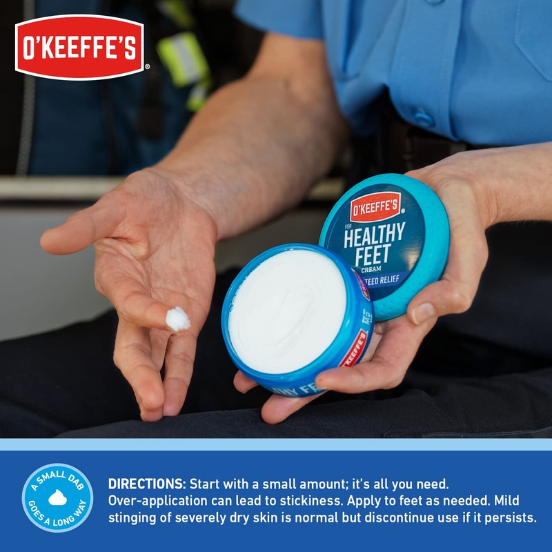 O'Keeffe's - Crema para pies Healthy Feet, tarro de 3.2