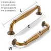 khtumeware 2 Pack 5 Inch(128mm) Antique Brass Cabinet Pulls Vintage