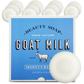 Shower Mate Goat Milk Soap White 90g 12 pieces / 샤워메이트 산양유 비누 화이트 90g 12개