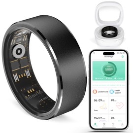Smart Fitness Ring for Men & Women – Health & Activity Tracker with Heart Rate, Sleep Monitoring, Blood Oxygen, Motion Tracking, and Remote Camera Control, Waterproof & No Subscription Required (10#)