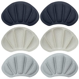 Heel Pads,3 Pair Heel Inserts for Women Men Heel Protectors Grips for Shoes Boots 3 Colors Heel Pads for Shoes That are Too Big,Heel Cushion Inserts for Loose Shoes,Foot Pads for Heels