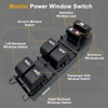 BELGEMAY Power Window Master Switch with Auto-Up/Down & White Backlight