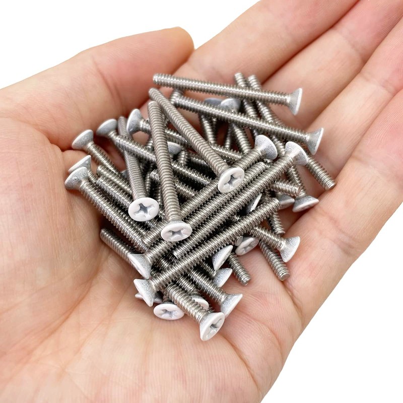 Adiyer Extra Long Outlet Screws 40pcs 6-32 x 1-1/2 Inch