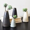 Creative Co-Op Decorative Conical Stoneware Vases, Set of 4