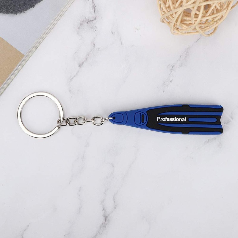 PVC Diving Theme Key Ring with Key Chain Mini Unique
