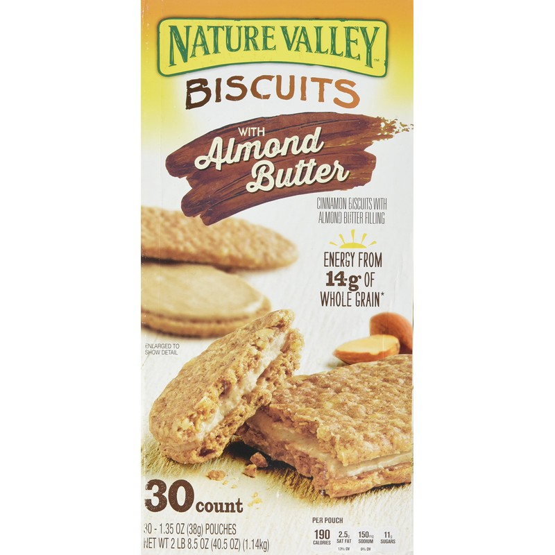Nature Valley Sandwich Biscuit with Almond Butter (30 count), 1.35