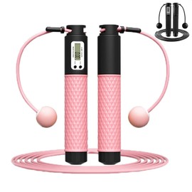 Aniuge Skipping Rope，Skipping Rope with Counter,Digital Speed Jump Rope,Speed jumping rope，For Kids Adults Fitness, Tangle-free Adjustable Rope, Weighted & Non-slip Handle for Fitness