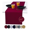 Red Table Runner 132 inch, Coffee Table Runner, Burgundy Waterproof