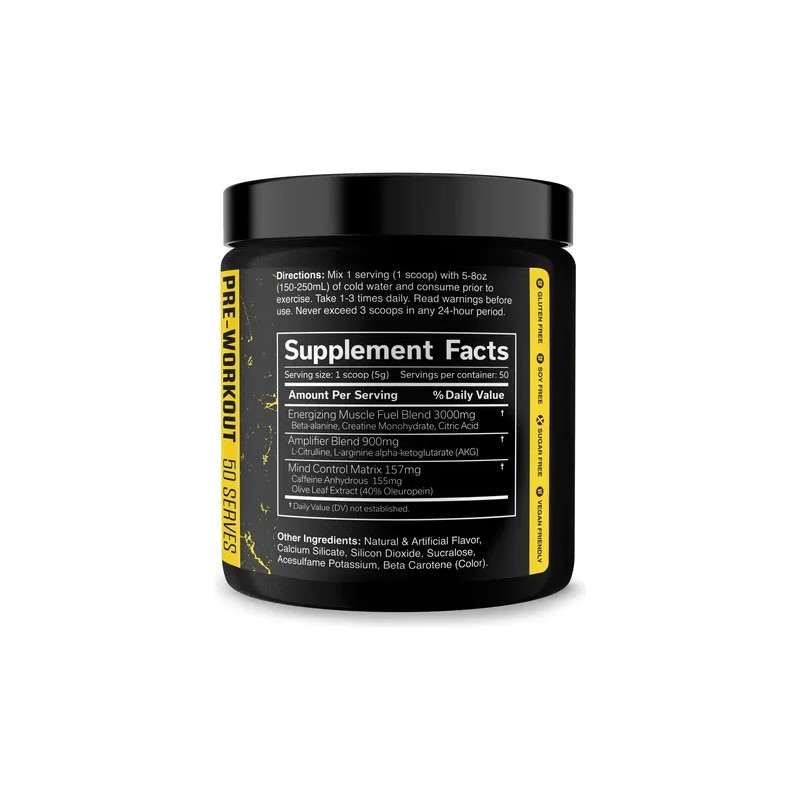 Pre Entreno Jnx Sports The Curse 50 Servicios Sabor Lemon