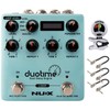 NUX Duotime Stereo Delay Pedal Bundle with Silver Snark Tuner