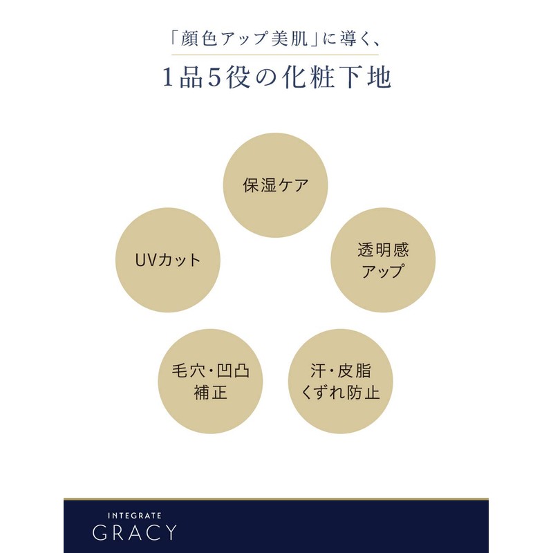 Integrate Gracy Complexion Up Base Makeup Base Light Pink 1.0