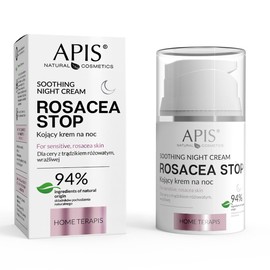 Apis Rosacea Stop Soothing Face Cream 50 ml with Plant Extracts, 94% Natural Ingredients for Sensitive Skin