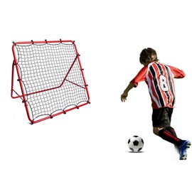 DRNM Soccer Rebound Net - 40×40 in Football/Soccer/Baseball/Basketball Rebounder Net Portable Training Soccer Net for Kids and Teenagers - Perfect for Backyard Soccer Practice, Easy to Set up