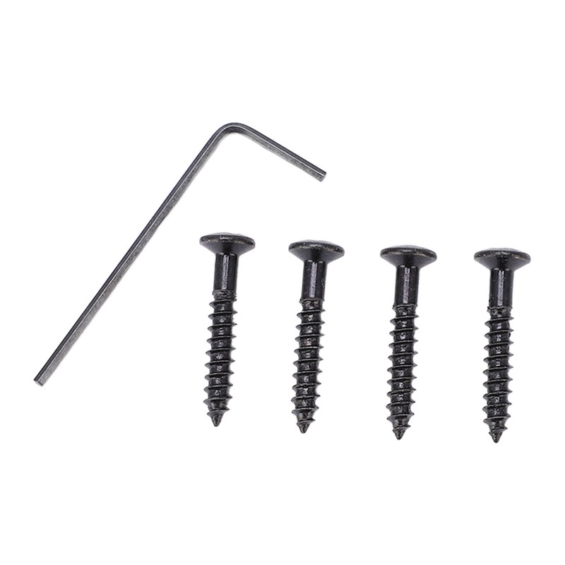 Guitar Bridge 4 String Metal Tailpiece Instrument Accessory Set Kit