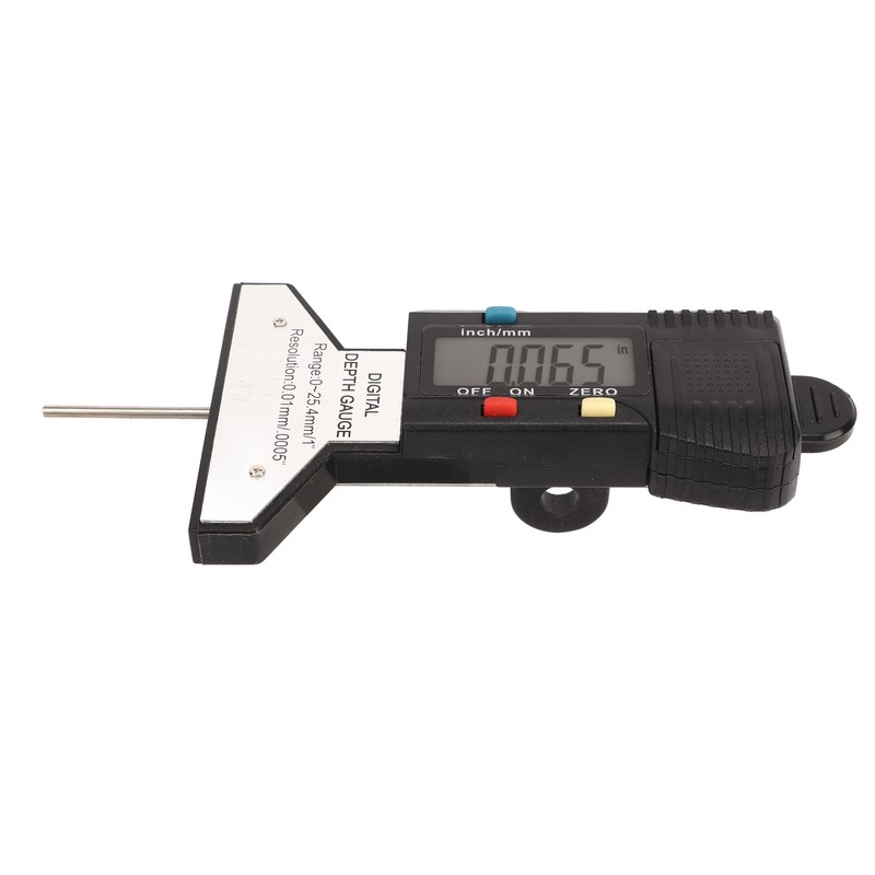 Digital Tyre Tread Depth Gauge Inch mm Conversion 0‑25.4mm Range