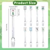 8 Pcs Mahjong Gifts Cocktail Picks Artistic Style, Acrylic Food