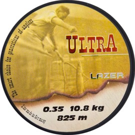 LAZER LINE ULTRA Carp Monofil Angelschnur 825m DIA 0,35mm Test 10,8kg Karpfenangeln Schnur - Karpfen Angeln - Grundangeln - Monofilament Angelsehne - Nylonfaden Vorfach – Vorfachschnur - Method Feeder
