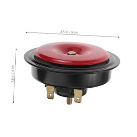 Alipis Car Atv Horns 12v Snail Horn Kit High/low Tone Easy Installation Loud Sound for Vehicle Safety