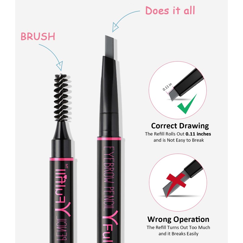 Grey Eyebrow Pencil for Older Women, Grey Eye Brow pencil