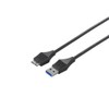 バッファロー BUFFALO ユニバーサルコネクター USB3.0 A to microB スリムケーブル ブラック 2m