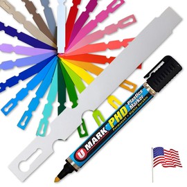 TAGKRAFTERS 5" x 1/2" White with Marker - 1,000 Pcs - Plastic Plant Tags and Labels - Wrap Around Thermal Plastic - Nursery Garden Tree Labels | Made in The USA |