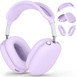 Funda de silicona para AirPods Max 2/AirPods Max (2026/2024/2020), color morado