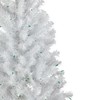NORTHLIGHT 4' Pre-Lit White Artificial Christmas Tree, Green Lights
