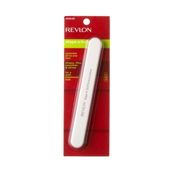 Revlon Shape-N-Buff, All in One Nail Buffer that Shapes, Files, Smoothes, and Shines
