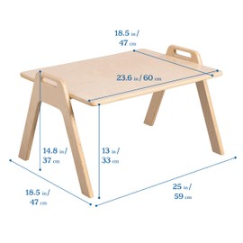 ECR4Kids Table2Go, Lap Desk, Natural