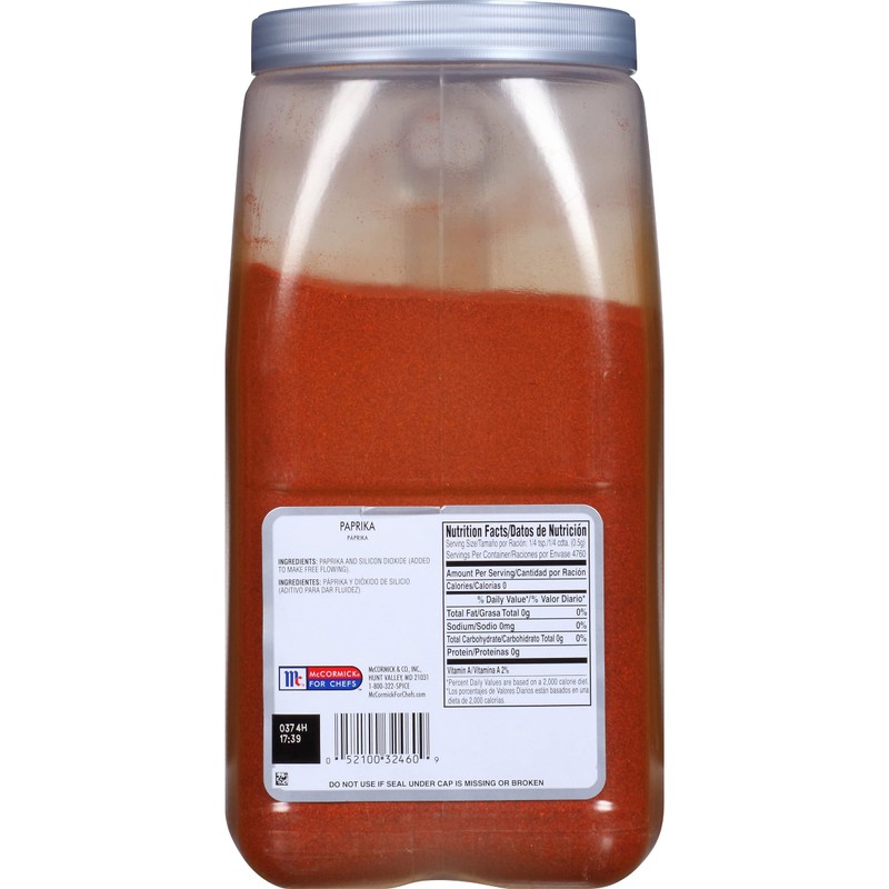 McCormick Culinary Paprika, 5.25 lbs
