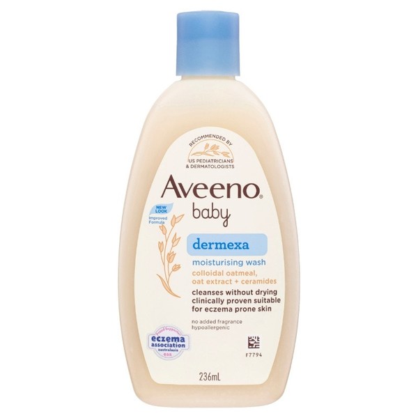 Aveeno Baby Dermexa Moisturising Body Wash - Fragrance Free 236ml